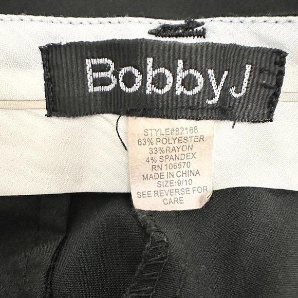 Bobby J Women/Junior Black Dress Pants Size 9/10 with Pockets, Pre-owned - Picture 2 of 3